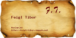 Feigl Tibor névjegykártya